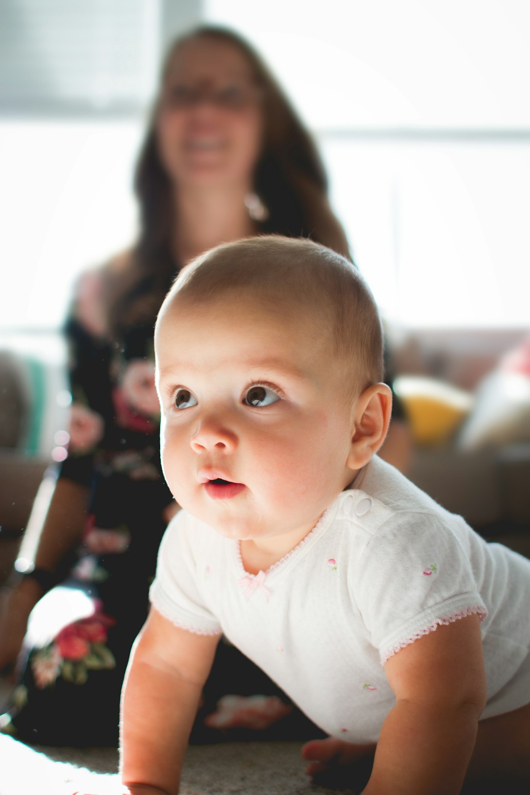 crawling baby on floor